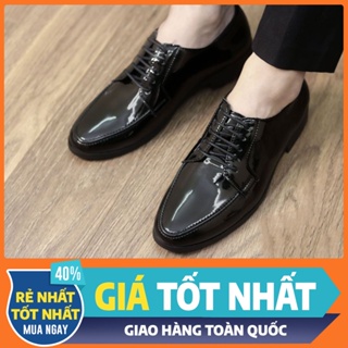 Giày da nam buộc dây | sản phẩm giày tây buộc dây da bóng , bảo hành chất liệu 12 tháng , dễ dàng vệ sinh (GTB02)