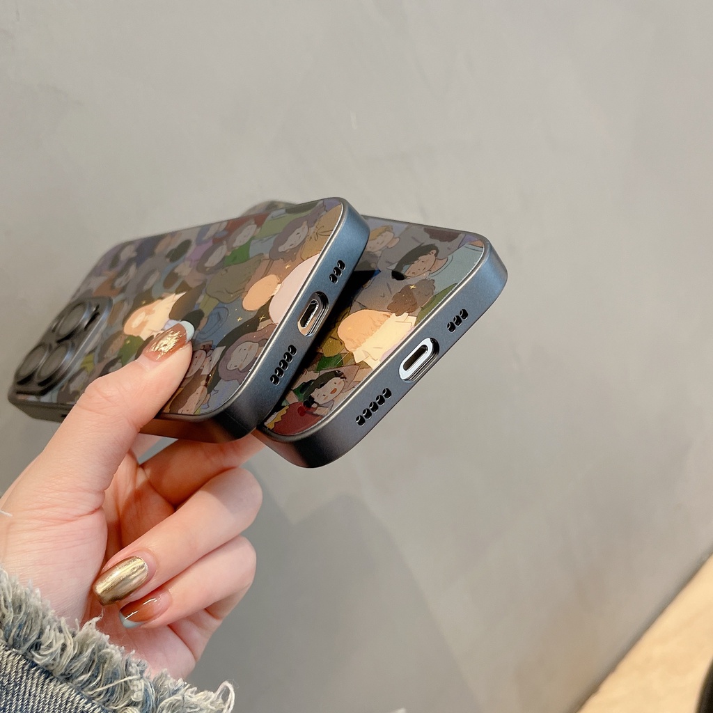 Ốp Điện Thoại Kính Dạ Quang In Hình Mung Man Hai Cho Iphone 14 13 12 11 pro max Sự Bảo Vệ