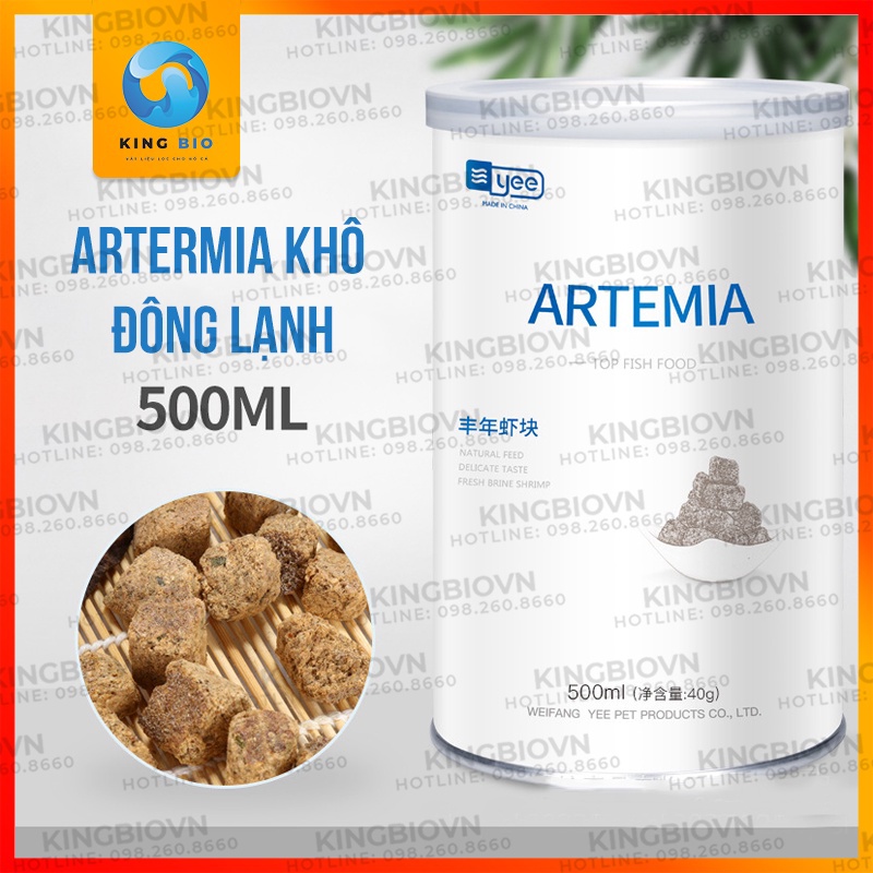 Artemia sinh khối sấy khô Yee - thức ăn dinh dưỡng cho cá cảnh