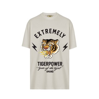 Áo Thun Amand Unisex ExtremelyTiger T-Shirt - Black/ Beige