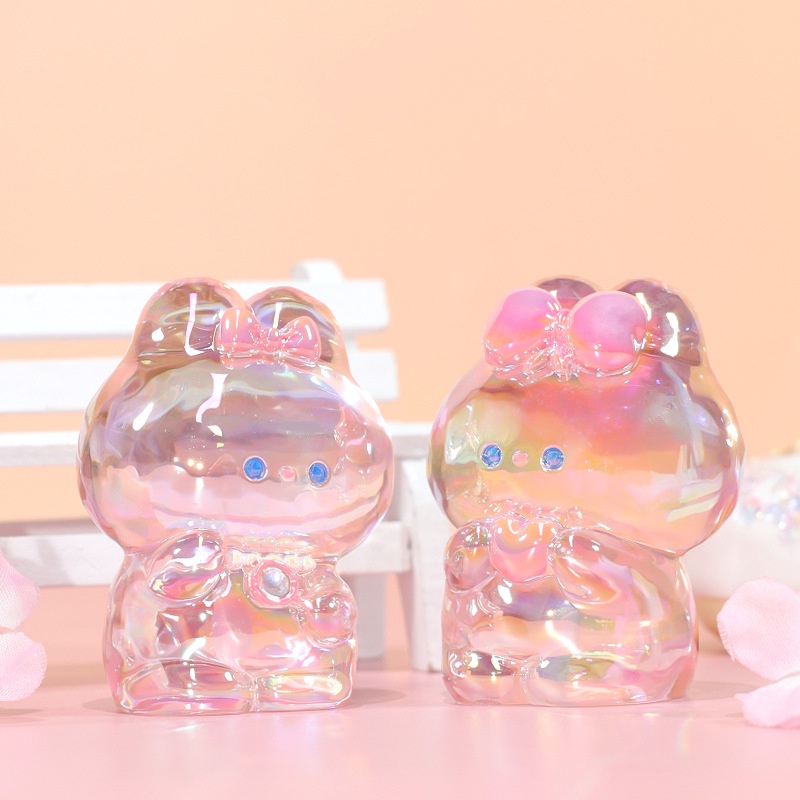 Búp Bê Hình Thỏ Con Bằng Nhựa Resin Dễ Thương Để Bàn Trang Trí Năm Mới