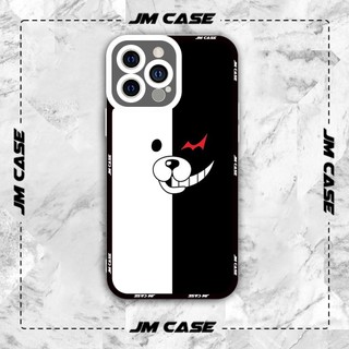 Ốp lưng iphone samsung xiaomi oppo cạnh vuông JMCase Monokuma Danganronpa Anime Manga
