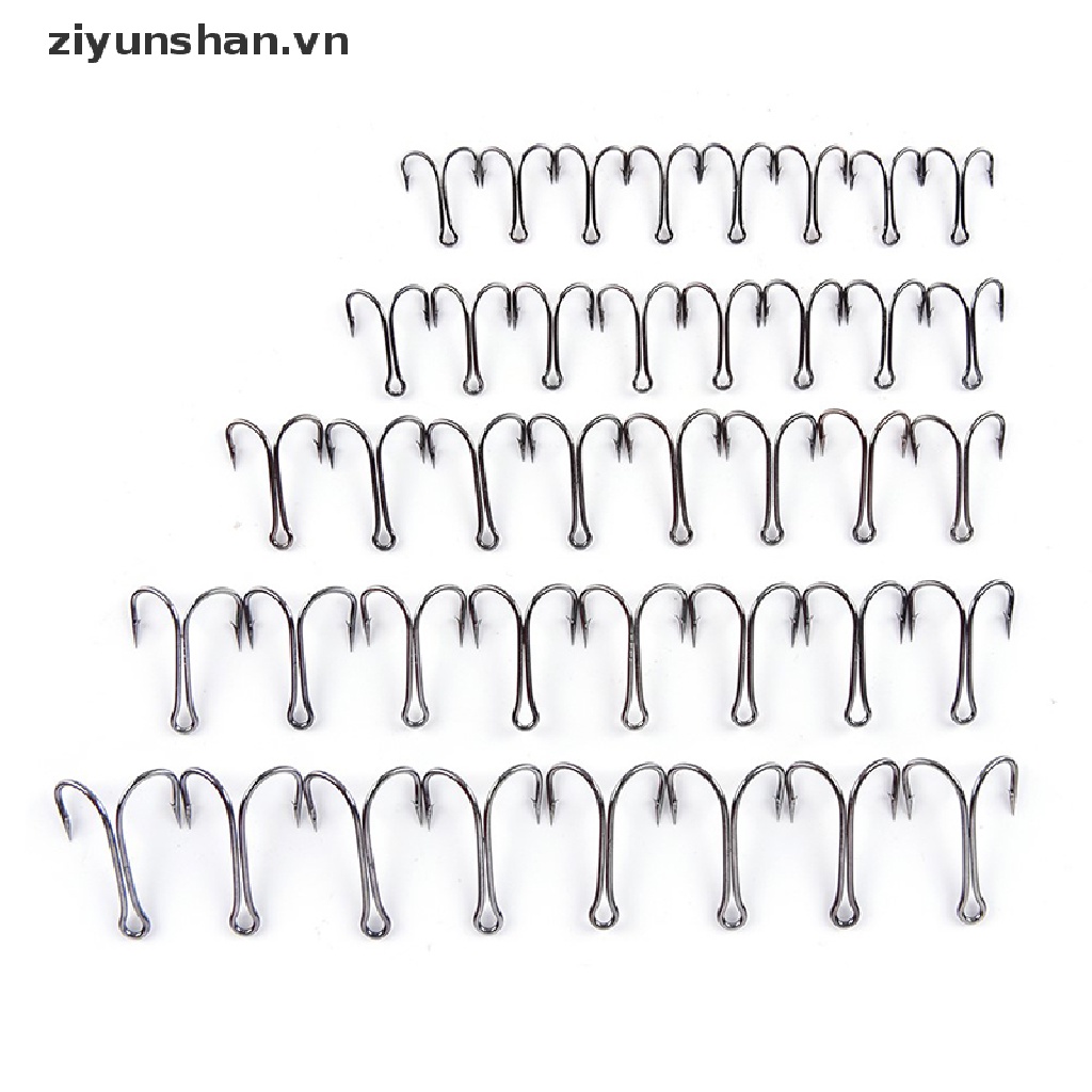 Set 50 Lưỡi Câu Cá Bằng Thép Carbon Màu Đen Set 50 Lưỡi Câu Cá Đôi Chuyên Dụng Set 50 / 50 Tấm Thép Carbon Chất Lượng Cao
