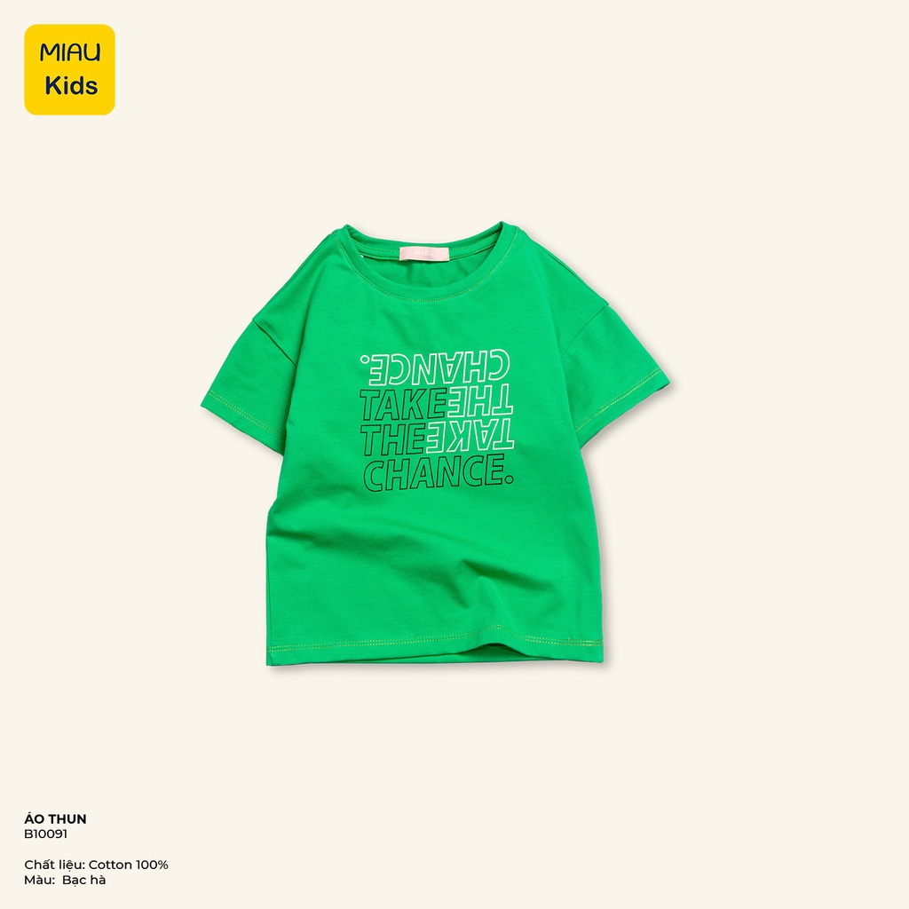 Áo Phông Bé Trai In Chữ Take The Chance thời trang cá tính, Chất Cotton Co Giãn Thoáng Mát Cho Bé mặc đi học đi chơi