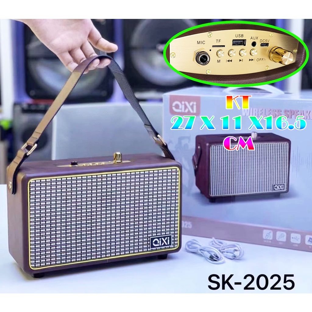 Loa Karaoke Bluetooth SK-2025 (Kèm Mic có dây)