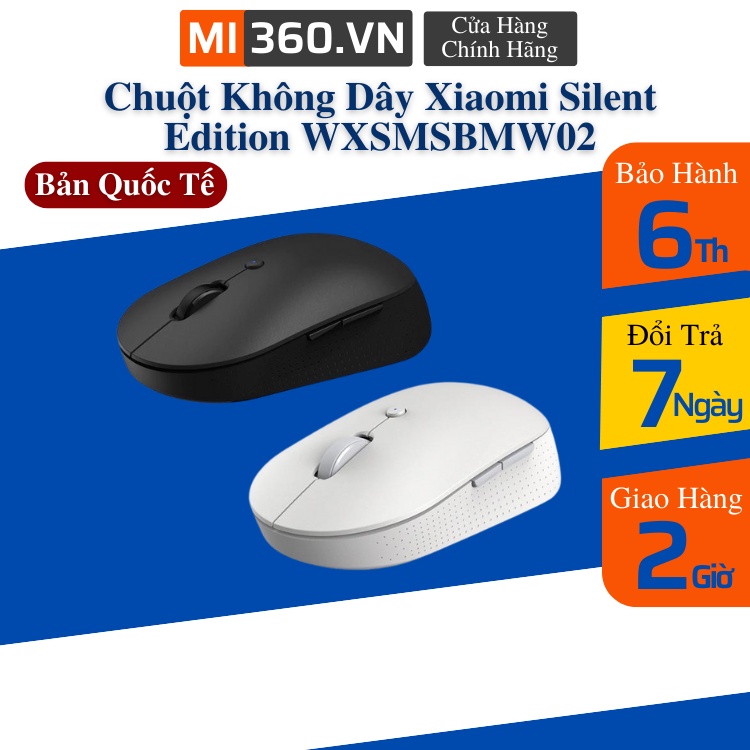 Chuột Không Dây Xiaomi Silent Edition WXSMSBMW02 - Bản Quốc Tế - BH 6 Tháng