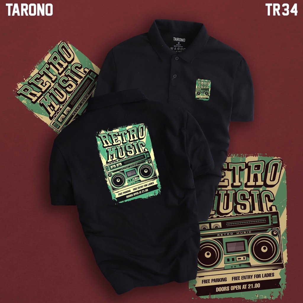 Áo Polo TR-ÁOĐEN - Unisex Nam Nữ Cao Cấp bigsize tay lỡ