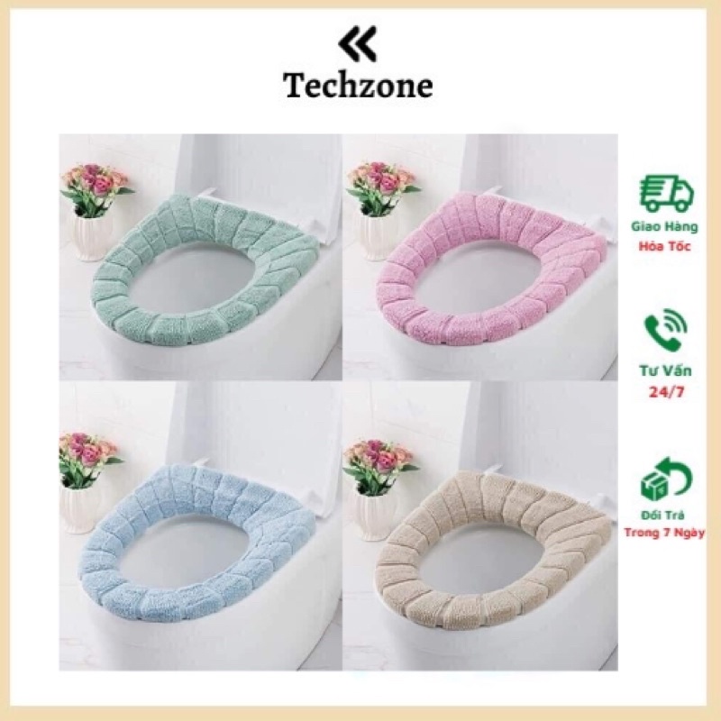 Lót bồn cầu bằng nỉ siêu mềm, siêu ấm