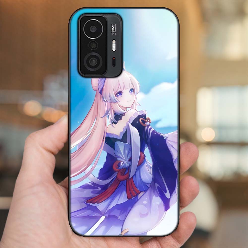 Ốp lưng Xiaomi 11T Pro 5G viền đen in hình Sangonomiya Kokomi Genshin Impact