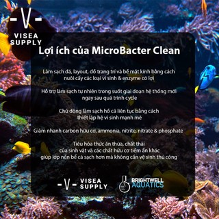 VI SINH MICROBACTER CLEAN – BRIGHTWELL AQUATICS