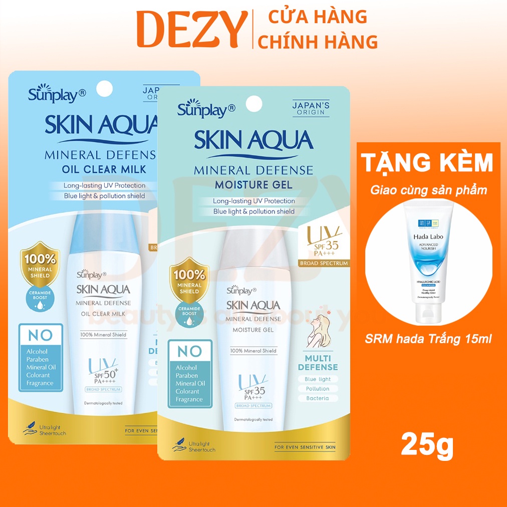 Kem Chống Nắng Vật Lý Sunplay Skin Aqua Bảo Vệ Da Dưỡng Ẩm Và Giảm Dầu Kcn Nhật Bản Mineral Cho Da Nhạy Cảm Da Dầu Dezy