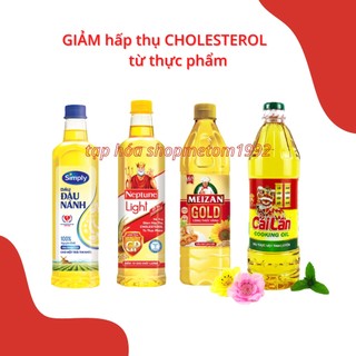 Dầu ăn simply, neptune, mezan, cái lân chai 1 lít date mới