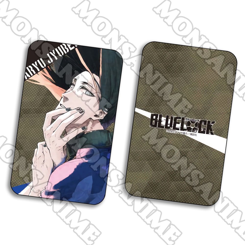 Ảnh card bo góc in hình BLUE LOCK Tiền đạo số 1 thẻ bo viền 5*8cm anime chibi sưu tầm