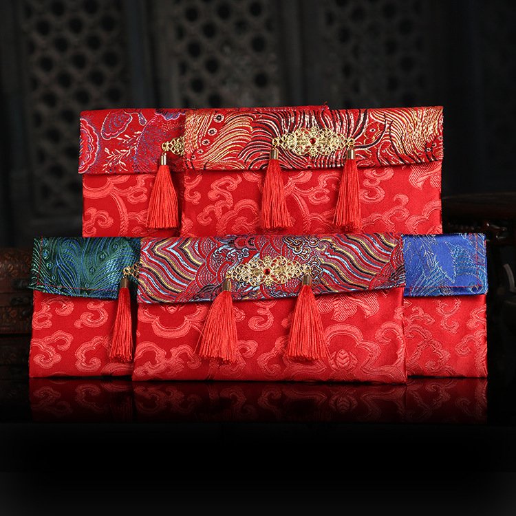 Bao lì xì gấm cao cấp ĐẠI CÁT ĐẠI LỢI đựng mừng tuổi SIZE TO , lì xì mâm tráp, cưới hỏi