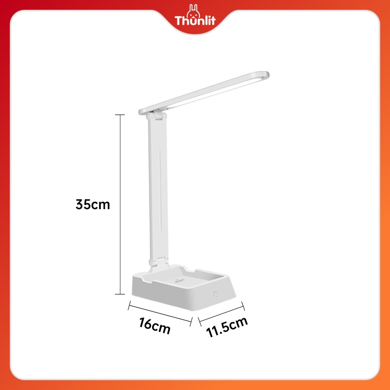Đèn Để Bàn Thunlit 1250mah 3 Màu Sắc Có Thể Sạc Lại Tiện Dụng