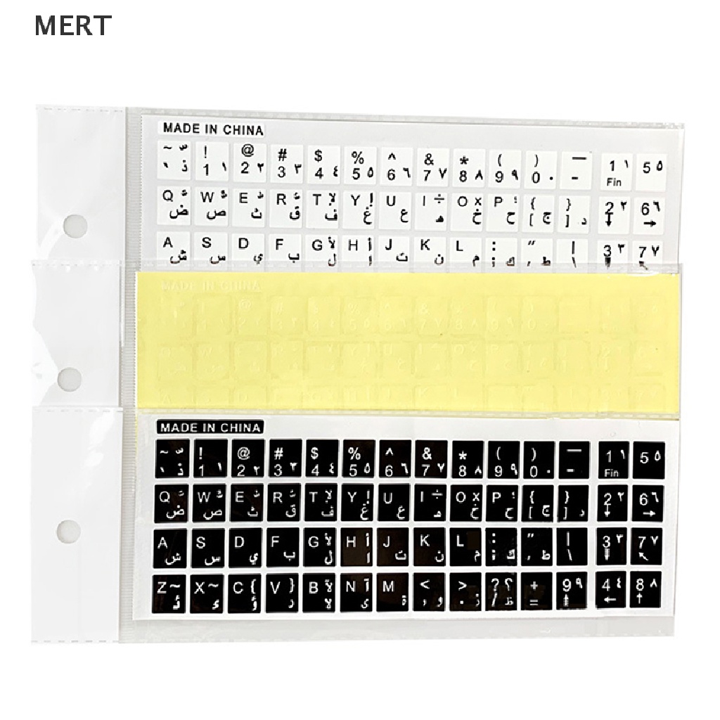 Sticker Chữ Ả Rập Trong Suốt Dán Bàn Phím Máy Tính Laptop