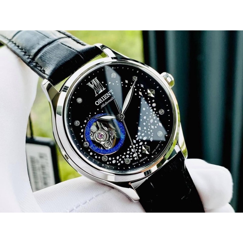 Đồng hồ nữ chính hãng Orient RA-AG0019B10B - Máy Automatic cơ - Kính cứng - Dây da