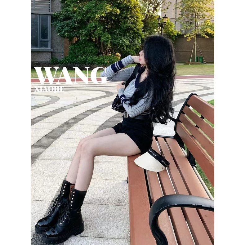 Áo Dệt Kim Tay Dài Cổ polo Thời Trang Thu Đông Dành Cho Nữ