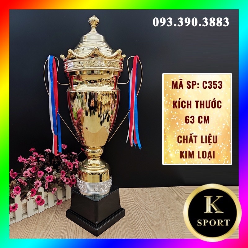 Cup Thể Thao Bóng Đá Cúp Lưu Niệm Kỷ Niệm Chương Pha Lê Huy Chương Vàng Quà Tặng Giá Rẻ K-SPORT