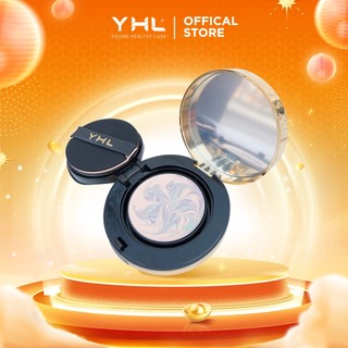 Phấn nền collagen YHL màu 21 che khuyết điểm chống nắng lì mỏng nhẹ chống nước 10g Hàn Quốc