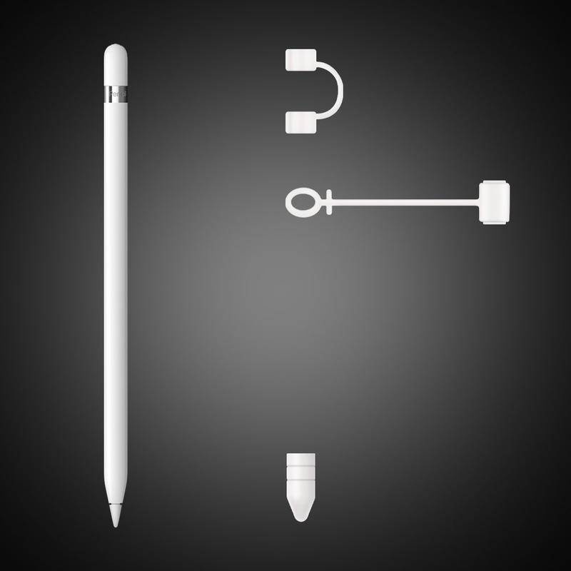 Vỏ Silicone Bọc Bảo Vệ Bút Cảm Ứng Apple Pencil 3 Trong 1 Chống Thất Lạc Tiện Dụng