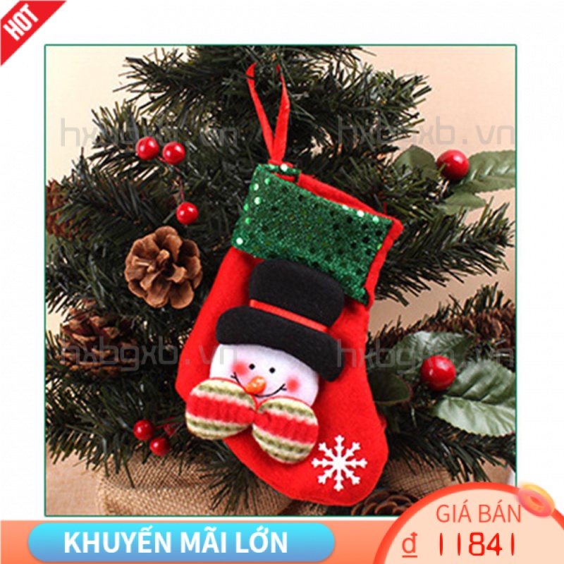 Giày Ủng Đựng Quà Giáng Sinh Có Dây Treo Trang Trí Cây Thông Noel [hxbgxb]