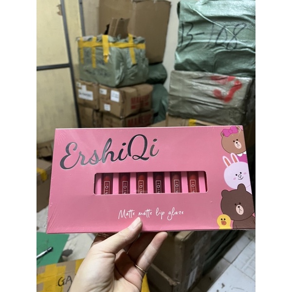 Set Son 10 Cây ErshiQi Velvet Lâu Trôi Giá Rẻ