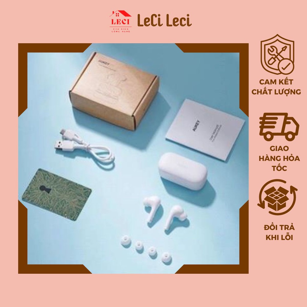 Tai nghe nhét tai không dây, Chống ồn Nghe BAO PHÊ AUKEY EP-T21 bluetooth 5.0 TWS - LeCi