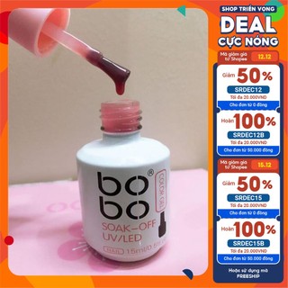 Sơn thạch Bobo màu hồng baby, sơn gel thạch hồng Thiên Di Nail