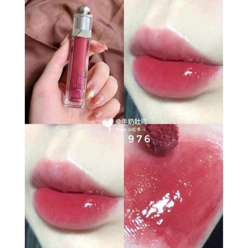 SON BÓNG GLOSS DIOR 976 fullsize đẹp lung linh Tone Hồng Fuchsia