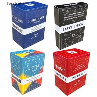 Forstretrtr Intimacy Deck by BestSelf English Romantic Couple Game Card Deck Board Games EN