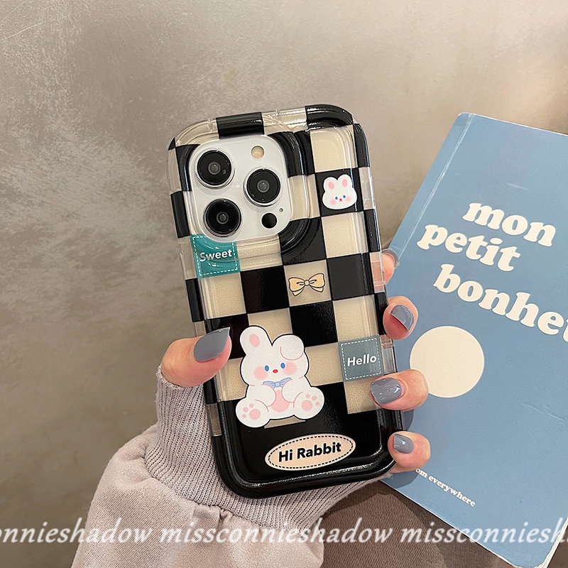 MissConnieỐp Điện Thoại TPU Mềm Chống Sốc Hình Gấu Thỏ Cho iPhone 7Plus 8Plus 11 Pro MAX XR 13 12 14 Pro MAX 7 8 6 6S Plus X XS MAX