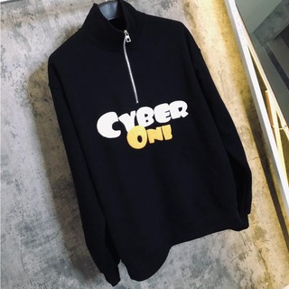 Áo nỉ chân của nam nữ form unisex áo nỉ cổ cao kéo khóa áo nỉ thêu xù cao cấp chất liệu chân cua dày dặn khóa cao cấp