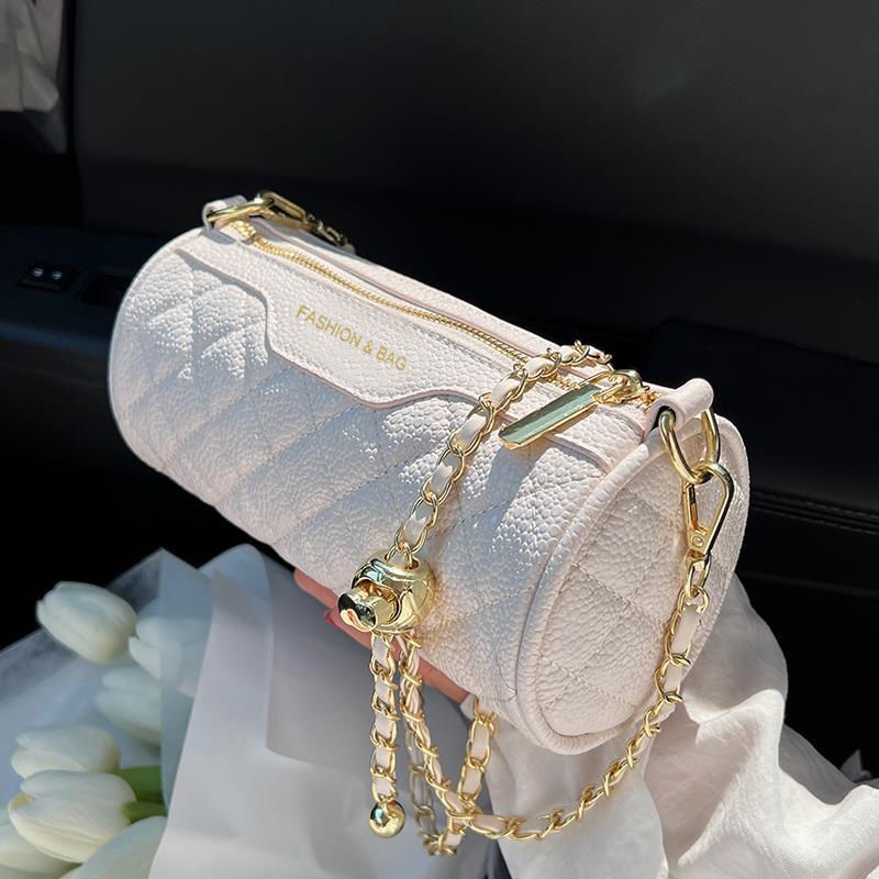 Túi Đeo Chéo Hình Trụ Cỡ Nhỏ Phong Cách Mới Cao Cấp Cho Nữ