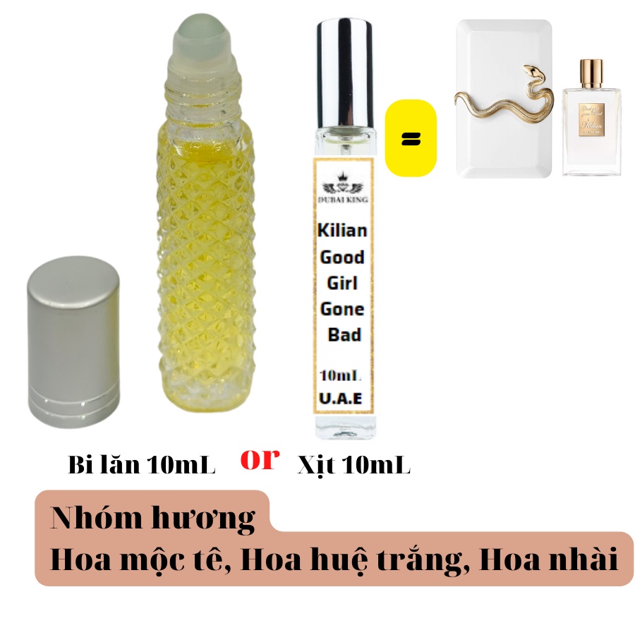 Tinh dầu Nước Hoa Thơm Kilian Good Girl Gone Bad Sang trọng, Tinh tế, Quyến rũ
