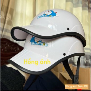 Mũ bảo hiểm kết đôrêmon mẫu mới ( hình shop tự chụp)
