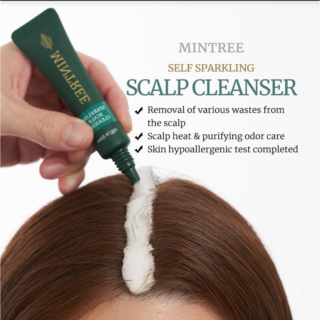 Dung Dịch Sủi Bọt Làm Sạch Da Đầu Tận Gốc Self Sparkling Scalp Cleanser 15g x 4 Tuýp