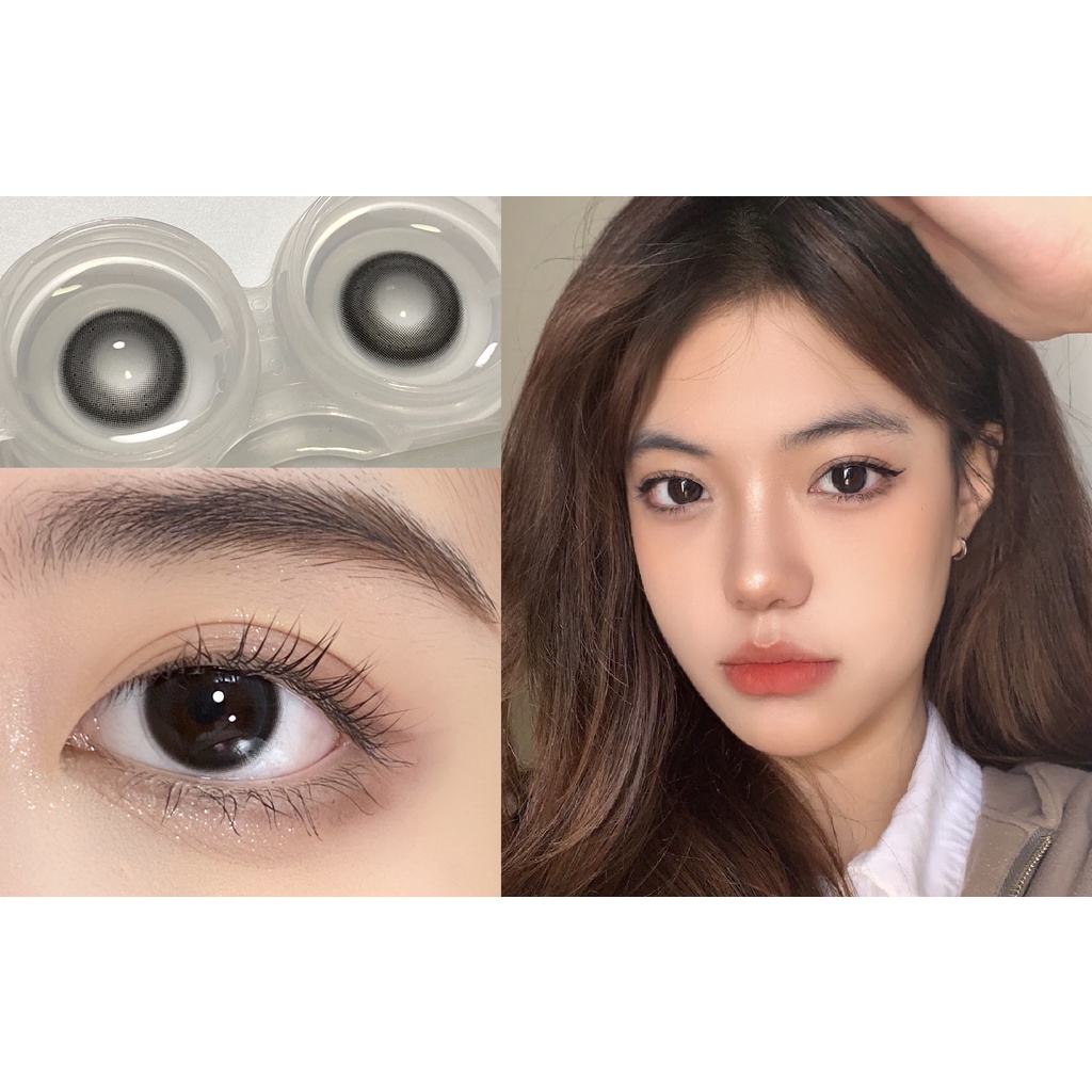 (22.Kính Áp Tròng LRWFENG Series 14.00mm (Lớp 0-8.00) Màu Đen Chất Lượng Cao