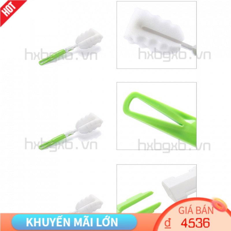 Cọ mút rửa ly có tay cầm dài màu sắc ngẫu nhiên