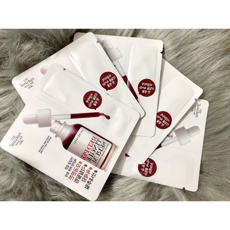 Combo 10 gói Red Peel Tingle Serum Premium 2,5 ML Tinh chất tái tạo Peel da sinh học So Natural