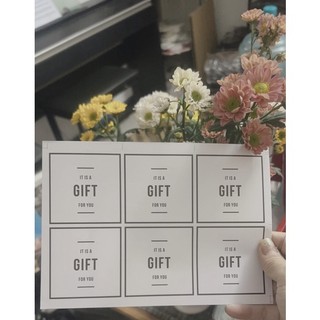 Sticker Gift for you bảng 6 tem