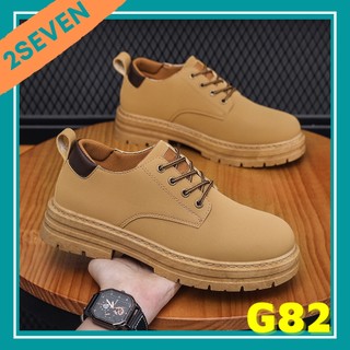 Giày da nam Martin cổ ngắn cao cấp phong cách retro - 2Seven - G82