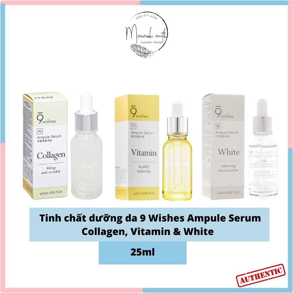 Tinh Chất 9 Wishes Hydra Cấp ẩm Serum 9Wishes Dưỡng Trắng Da Làm Dịu Da Giúp Da Min Màng