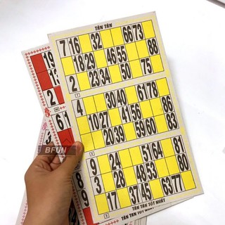 Bộ cờ lô tô tô giấy