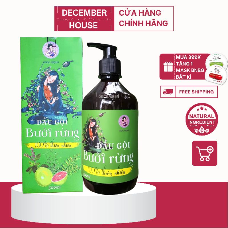 Dầu Gội Bưởi Rừng Mộc Nhan Natural