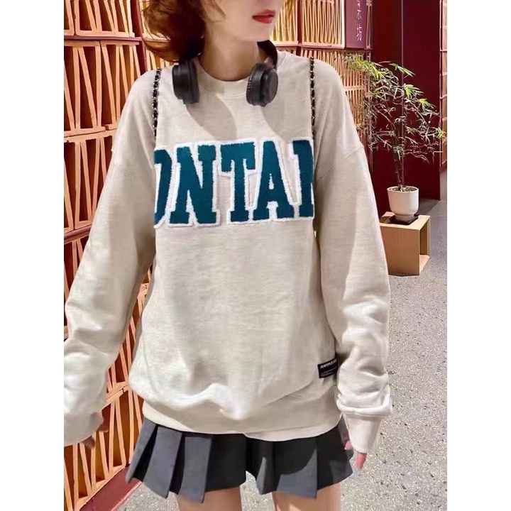 Áo sweater Ontan nỉ da cá form rộng qua mông phong cách xứ an nam - Janary