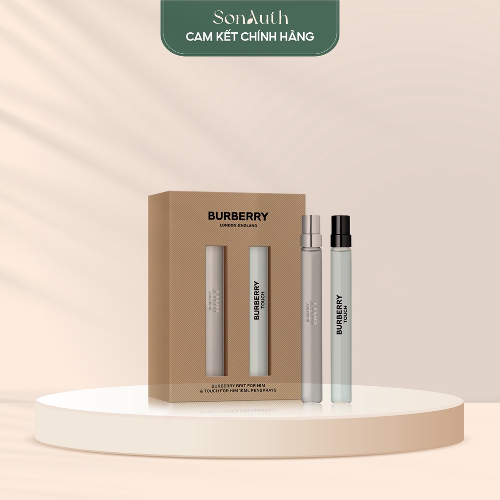 Set nước hoa cho nam Burberry Brit & Burberry Touch For Men EDT 10ml Set
