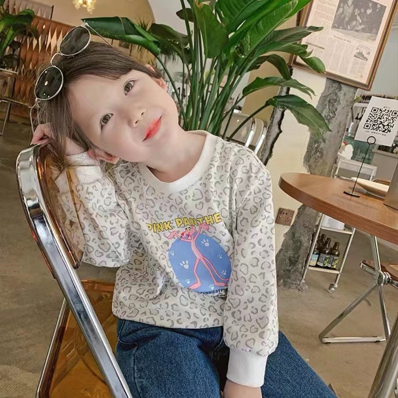 Áo Thun Sweater In Họa Tiết Hoạt Hình Dễ Thương Cho Bé Gái Từ 1-9 Tuổi