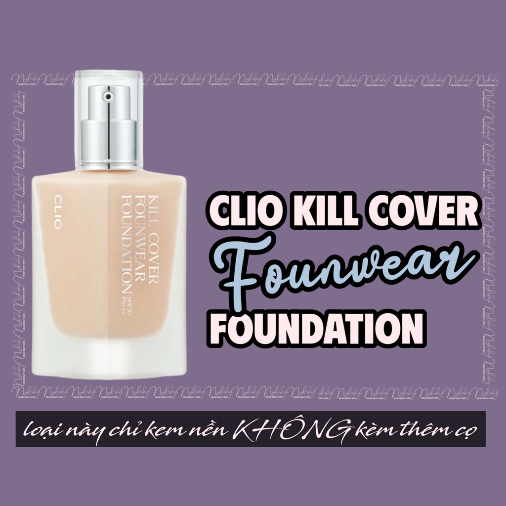 Kem nền Clio Kill Cover Glow Foundation Clio Kill Cover New Matte