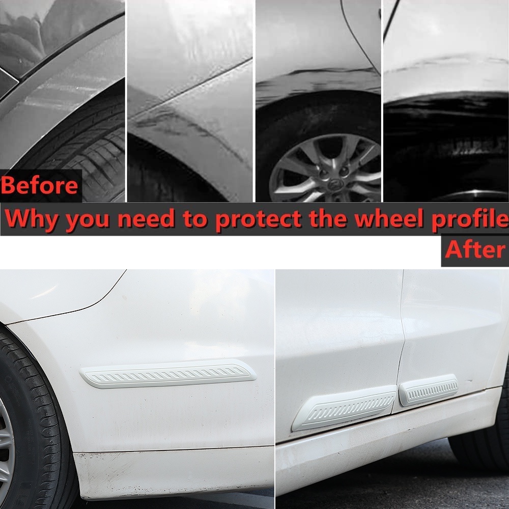Bộ 2 Dải Dán Bảo Vệ Cạnh Cửa Xe Hơi Chống Va Chạm / Trầy Xước Tiện Dụng